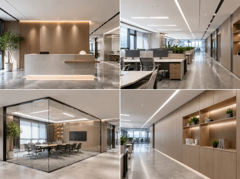 梨树区企业办公楼全案设计装修